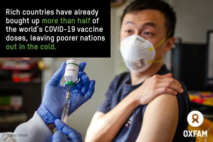 Image of Small group of rich nations have bought up more than half the future supply of leading COVID-19 vaccine contenders