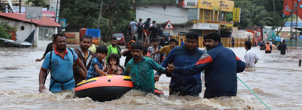印度南部水災救援