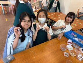 School held fun-fair and set up fundraising booth to support disadvantaged groups.