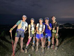 Oxfam ambassador Andy Leung Chiu Fung and artist Melody Ma participated in Oxfam Trailwalker.