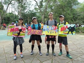 Chord Walker, whose members include (from left to right) Regen Cheung, member of HotCha; Cheronna Ng, member of Super Girls; Dixon Wong, ViuTV artiste; and On Chan, member of C AllStar, began their journey at 11 am. 