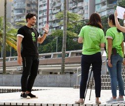 香港演藝人黎學勤支持並首次參與「樂施競跑旅遊塔」。