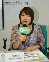 Oxfam Hong Kong Programme Senior Manager Kalina Tsang says the minimum wage must be enough to allow the earner to provide an additional household member who is not employed with basic necessities. Therefore, it should not fall below HK$9,083, the threshold devised for a two-person household based on the basic cost of living.