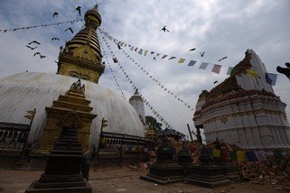 尼泊爾首都加德滿都城內大量古蹟被毁，國家經濟受重創。 (攝影: Shristi Rajbhandari)