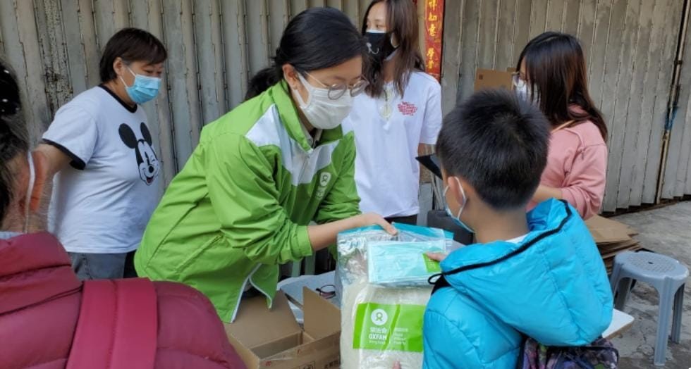 We distributed rice and masks to people from low-income families through our partner Tung Chung Community Development Alliance.
