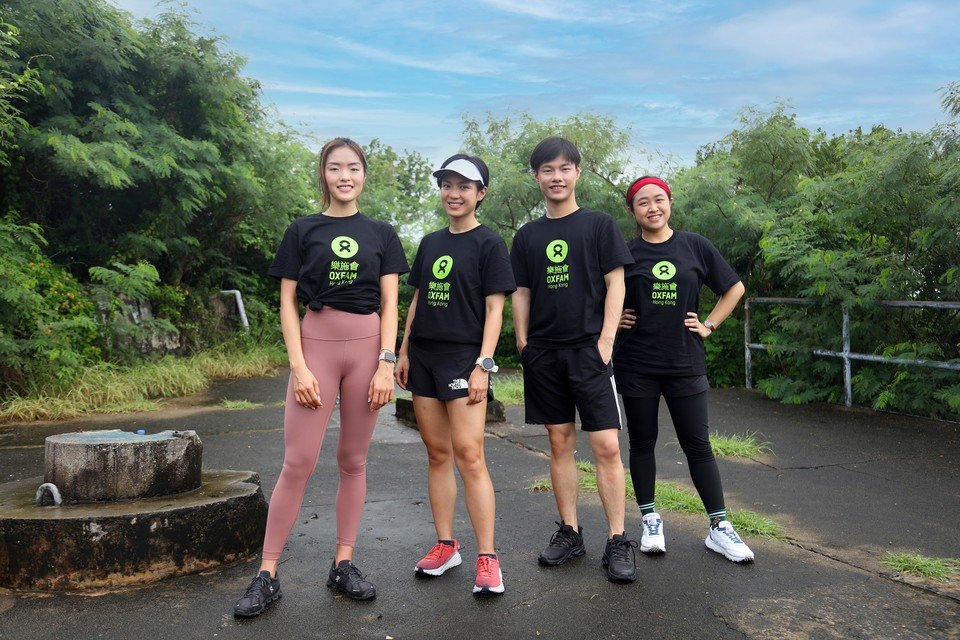 Influencers from Macau promoting the Oxfam TowerRun